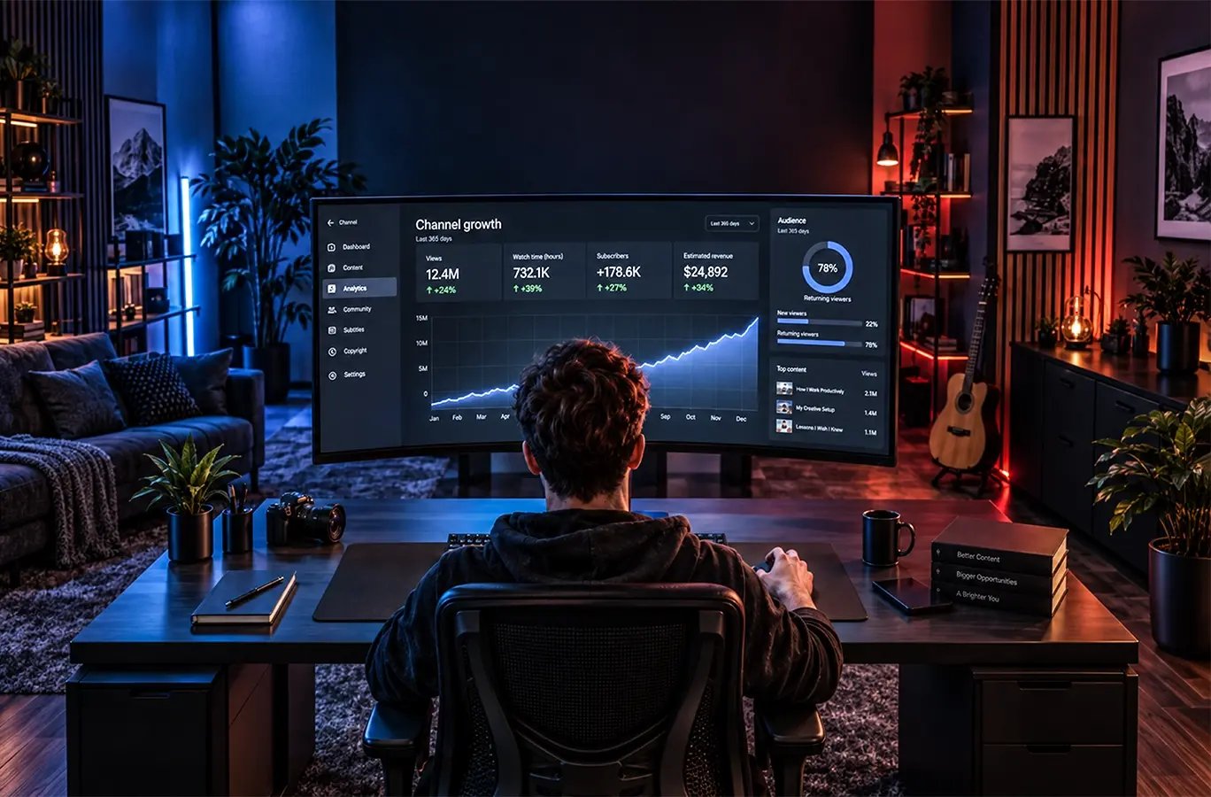 Creator planning a focused YouTube channel strategy